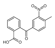 2-(4-methyl-3-nitrobenzoyl)benzoic acid结构式