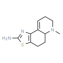 6-METHYL-4,5,5A,6,7,8-HEXAHYDROTHIAZOLO(4,5-F)QUINOLIN-2-AMINE结构式