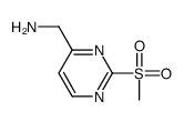 (2-methylsulfonylpyrimidin-4-yl)methanamine结构式