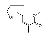 methyl (6R)-8-hydroxy-2,6-dimethyloct-2-enoate Structure
