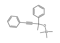 ((2,4-diphenylbut-3-yn-2-yl)oxy)trimethylsilane Structure