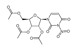 2',3',5'-tri-O-acetyl-3-nitrouridine结构式