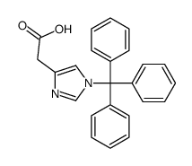 2-(1-tritylimidazol-4-yl)acetic acid Structure