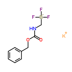 Potassium (benzyloxycarbonylamino)methyltrifluoroborate Structure