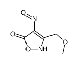 4,5-Isoxazoledione,3-(methoxymethyl)-,4-oxime(9CI) Structure