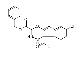 7-Chloroindeno[1,2-e][1,3,4]oxadiazine-2,4a(3H,5H)-dicarboxylic acid 4a-methyl 2-benzyl ester结构式