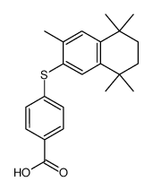 4-(3,5,5,8,8-pentamethyl-5,6,7,8-tetrahydro-2-naphthylthio)-benzoic acid结构式