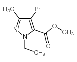 METHYL 4-BROMO-1-ETHYL-3-METHYL-1H-PYRAZOLE-5-CARBOXYLATE structure