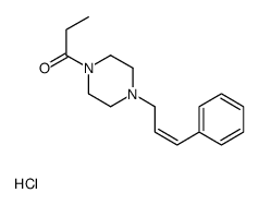 1-[4-[(E)-3-phenylprop-2-enyl]piperazin-1-yl]propan-1-one,hydrochloride Structure