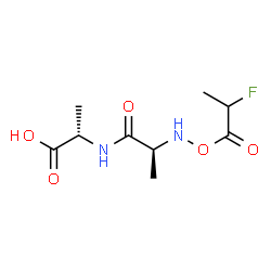 Alanine,N-(2-fluoro-1-oxopropoxy)alanyl- (9CI)结构式