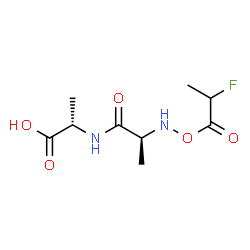 Alanine,N-(2-fluoro-1-oxopropoxy)alanyl- (9CI) structure