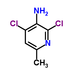 2,4-Dichloro-6-methyl-3-pyridinamine Structure