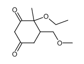 1,3-Cyclohexanedione,4-ethoxy-5-(methoxymethyl)-4-methyl-(9CI)结构式