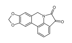 6,7-dihydro-9,10-methylenedioxypyrrolo[3,2,1-de]phenanthridine-4,5-dione结构式