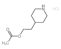 2-(4-Piperidinyl)ethyl acetate hydrochloride结构式