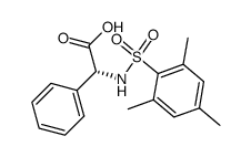 N-(2,4,6-trimethyl-benzenesulfonyl)-D-phenylglycine Structure