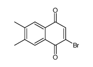 2-bromo-6,7-dimethyl naphtho-1,4-quinone结构式