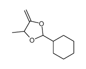 2-cyclohexyl-4-methyl-5-methylidene-1,3-dioxolane结构式