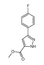 methyl 3-(4-fluorophenyl)-1H-pyrazole-5-carboxylate结构式