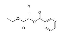 ACETIC ACID, 2-(BENZOYLOXY)-2-CYANO-, ETHYL ESTER结构式