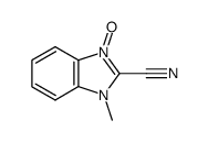 2-Benzimidazolecarbonitrile,1-methyl-,3-oxide(8CI) Structure