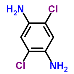 2,5-二氯-1,4-苯二胺结构式