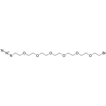 Bromo-PEG6-azide structure