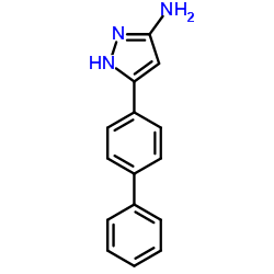 3-[1,1'-BIPHENYL]-4-YL-1H-PYRAZOL-5-YLAMINE Structure