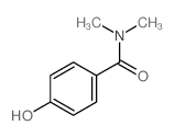 BENZOIC ACID,4-HYDROXY,AMIDE,N,N-DIMETHYL Structure