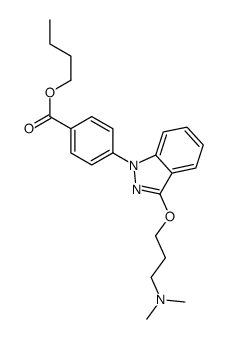 p-[3-[3-(Dimethylamino)propoxy]-1H-indazol-1-yl]benzoic acid butyl ester结构式