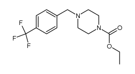 ethyl 4-(4-(trifluoromethyl)benzyl)piperazine-1-carboxylate Structure