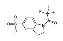 1-(2,2,2-三氟乙酰基)吲哚啉-5-磺酰氯结构式