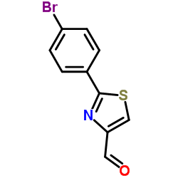 2-(4-Bromophenyl)-1,3-thiazole-4-carbaldehyde Structure