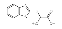 2-(1 H-BENZOIMIDAZOL-2-YLSULFANYL)-PROPIONIC ACID structure