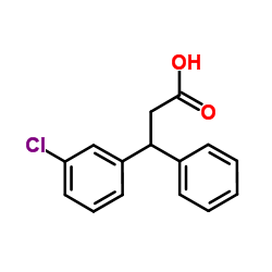 3-(3-Chlorophenyl)-3-phenylpropanoic acid structure