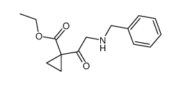 ethyl 1-(benzylglycyl)cyclopropane-1-carboxylate结构式