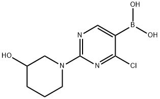 4-Chloro-2-(3-hydroxypiperidino)pyrimidine-5-boronic acid图片