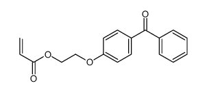 2-(4-benzoylphenoxy)ethyl prop-2-enoate Structure