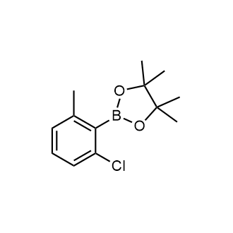 2-(2-氯-6-甲基苯基)-4,4,5,5-四甲基-1,3,2-二氧硼烷结构式
