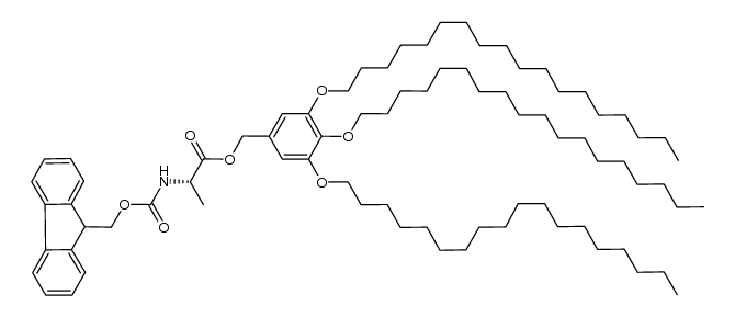 Fmoc-Ala-OBzl(OC18)3 Structure