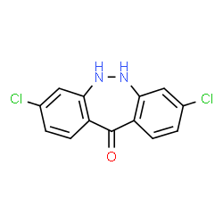 3,8-Dichloro-5,6-dihydro-11H-dibenzo[c,f][1,2]diazepin-11-one结构式