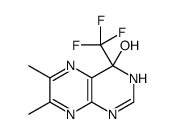 3,4-Dihydro-6,7-dimethyl-4-(trifluoromethyl)-4-pteridinol结构式