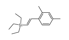 (E)-2,4-dimethyl-1-(2-triethylsilylethenyl)benzene结构式