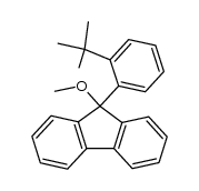 9-(o-tert-butylphenyl)-9-fluorenyl methyl ether Structure