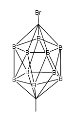 1,12-C2B10H10-1-CH3-12-Br Structure