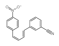 Benzonitrile,3-[4-(4-nitrophenyl)-1,3-butadien-1-yl]- Structure