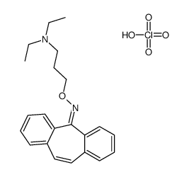 3-(dibenzo[1,2-a:1',2'-e][7]annulen-11-ylideneamino)oxypropyl-diethylazanium,perchlorate结构式