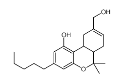 9-(Hydroxymethyl)-6,6-dimethyl-3-pentyl-6a,7,10,10a-tetrahydro-6H -benzo[c]chromen-1-ol结构式