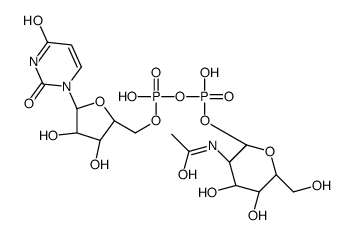 uridine diphosphate N-acetylmannosamine Structure