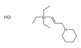 triethyl-[(E)-3-piperidin-1-ylprop-1-enyl]silane,hydrochloride结构式